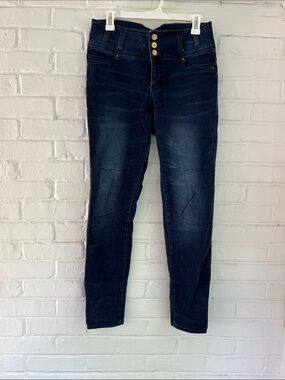 Fire Los Angeles Dark Navy High-Rise Skinny Jeans